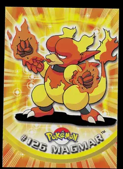 Pokemon Card - Magmar Topps TV Animation Edition 126 Blue Logo - Image 1