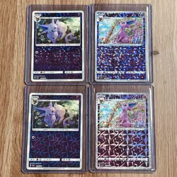 Pokemon TCG Chinese Gem Volume 2 Common & Uncommon Espeon Card Bundle Mint - Image 1