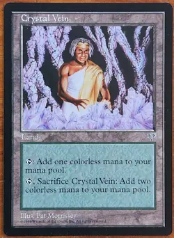 Crystal Vein MtG Mirage English Regular LP Magic The Gathering - Image 1