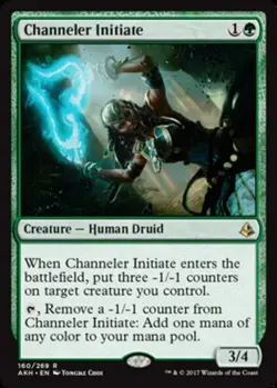 x1 Channeler Initiate - Foil R MTG Amonkhet M/NM, English - Image 1