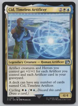 MTG - Final Fantasy - Cid, Timeless Artificer (0415) -d849 - Image 1