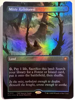Misty Rainforest (Borderless) Foil M Special Guests 111 NM - Image 1