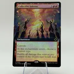 MTG Lorwyn Eclipsed - Collective Inferno (Extended Art) [FOIL] - ECL - NM - Image 1