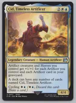 MTG - Final Fantasy - Cid, Timeless Artificer (0417) -d847 - Image 1