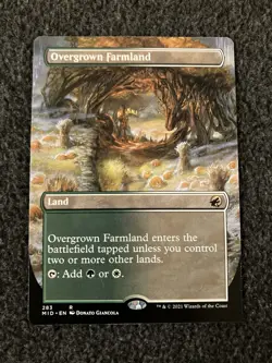 Magic MTG - Overgrown Farmland (Borderless) - Innistrad: Midnight Hunt - Image 1
