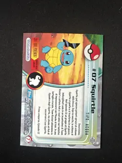 Pokemon Topps Carta serie 1 - foil SQUIRTLE n° 07 Near Mint NM - Image 3