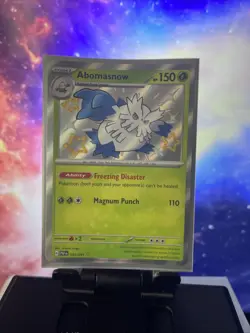 Pokemon TCG Abomasnow 101/091 Sv: Paldean Fates Shiny Holo Rare NM Condition - Image 1