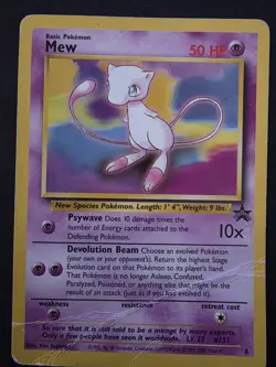 2000 POKEMON TCG MEW 8 WOTC PROMO NON-HOLO *DAMAGED* - Image 1
