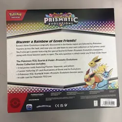 (LOT OF 2)NEW Pokemon TCG S&V Prismatic Evolutions Poster Collection Box Sealed - Image 2