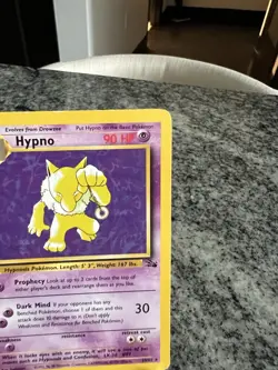 Pokemon TCG Hypno 23/62 Fossil Unlimited Regular Card HP - Image 3