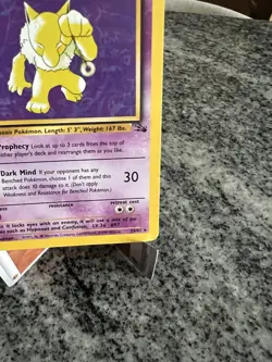 Pokemon TCG Hypno 23/62 Fossil Unlimited Regular Card HP - Image 4