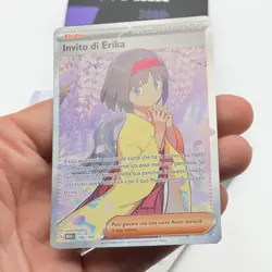 CARTA POKEMON INVITO DI ERIKA 196/165 - MEW 151 - ITA - NEAR MINT - Image 3
