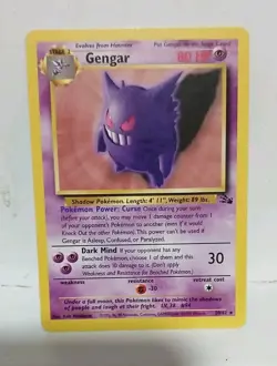 Pokemon Gengar 20/62 Fossil Set Non Holo 1999 - Image 2