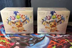 Pokemon Prismatic Evolutions ETB Elite Trainer Box Factory Sealed Lot of 2 - Image 1