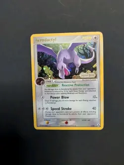 Pokemon TCG Aerodactyl Fossil Holo 1/92 Legend Maker MP Good Holo - Image 1