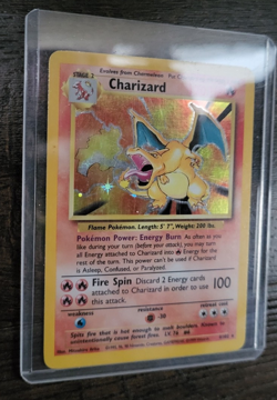 POKEMON TCG - Charizard Base Holo - 04/102 - Light Play, Excellent Condition - Image 3