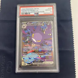 2025 POKEMON DRI SPECIAL ILLUSTRATION RARE #234 TEAM ROCKET'S CROBAT EX PSA 10 - Image 1