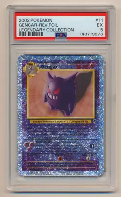 PSA 5 Pokemon Legendary Collection Reverse Holo Rare Gengar 11/110 EX Condition! - Image 1