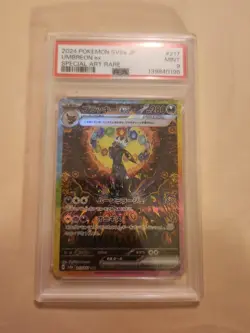 2024 POKEMON JAPANESE TERASTAL FEST EX SPECIAL ART RARE 217 UMBREON EX PSA 9 - Image 1