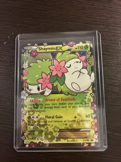2016 Pokemon Shaymin EX XY148 Holo Rare Light Damage on the back top left - Image 1