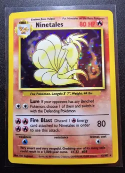 English Base Set Ninetales, Japanese Kogas Ditto (LP) - Pokemon TCG - Image 1
