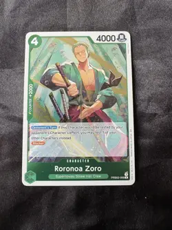 Namco Roronoa Zoro PRB02-006 Premium Booster Vol. 2 Rare Foil 4000 Power - Image 1