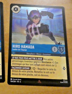 LORCANA TRADING CARD GAME DISNEY CHAPITRE 6 CARTE HOLO FOIL HIRO 154/204 FR NEUF - Image 1