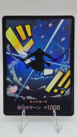 DON!! Card Zoro - Premium Booster PRB01 Textured Japanese - Image 1