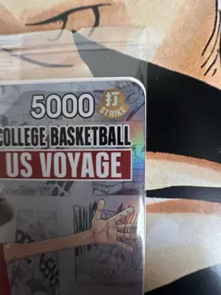 One Piece Monkey.D.Luffy [College Basketball US Voyage] P-055 Promo Card SEALED - Image 5