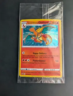 Pokemon Center Special Delivery Charizard TCG Promo Card Holo SWSH075 New/Sealed - Image 1