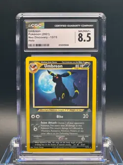 CGC 8.5 NM/MINT+ ✨ - Umbreon 13/75 Neo Discovery Holo - 2001 Pokemon - Image 1