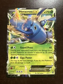 Heracross EX 4/111 MP Pokemon TCG XY Furious Fists - Image 1