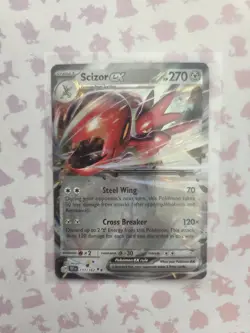 SCIZOR EX 111/162 TEMPORAL FORCES POKEMON (DOUBLE RARE, NM) - Image 1