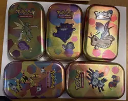 Pokemon TCG Scarlet & Violet 151 Mini Tin Lot of 5 – Sealed – 10 Booster Packs - Image 1