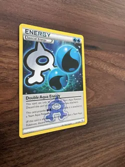 Double Aqua Energy 33/34 Double Crisis Pokemon TCG Regular NM - Image 3