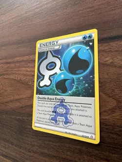 Double Aqua Energy 33/34 Double Crisis Pokemon TCG Regular NM - Image 4
