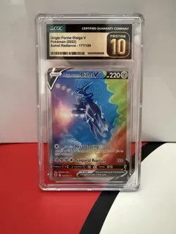 Pokemon- CGC Pristine 10 - Origin Forme Dialga V Astral Radiance SIR 177/189 - Image 1