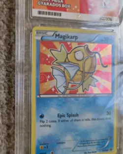 ACE NM-MT 8 - Magikarp XY143 Promo Pokemon Card with SWIRL PSA BGS CGC - Image 3