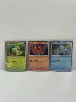 Bulbasaur Charmander Squirtle | Pokemon 151 Poster Collection 046 047 048 Promos - Image 1