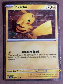 Pokemon Pikachu Cosmos Holo Promo 051/162 NM Swirl - Image 1