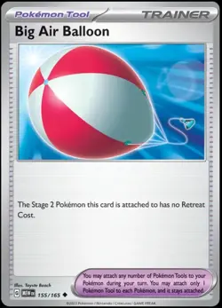 4x Big Air Ballon 155/165 Pokemon Scarlet & Violet 151 TCG Trainer Playset - Image 1