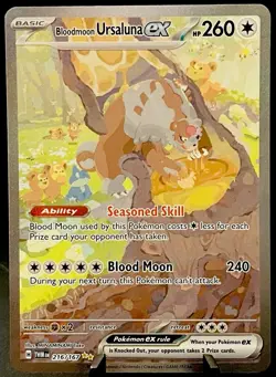 Bloodmoon Ursaluna ex 216/167 SV06 Twiliglht Masquerade SIR Holo Pokemon TCG NM - Image 1