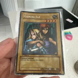Gemini Elf LON-E000 Secret Rare 1st Edition Heavy Play Yugioh - Image 1