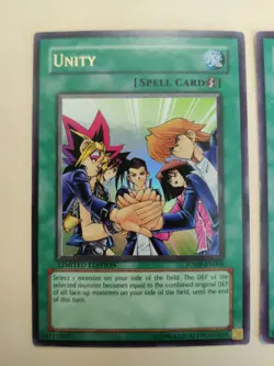 2x Yu-Gi-Oh! Unity JUMP-EN006 Limited Edition Ultra Rare LP/MP - Image 2