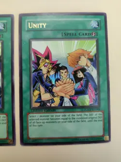 2x Yu-Gi-Oh! Unity JUMP-EN006 Limited Edition Ultra Rare LP/MP - Image 3
