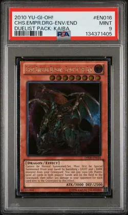 2010 YU-GI-OH! DUELIST PACK: KAIBA CHAOS EMPEROR DRAGON - ENVOY OF THE END PSA 9 - Image 1