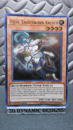 | Yugioh Felis, Lightsworn Archer BLLR-EN043 1st Edition Ultra Rare NM 🔥 | - Image 1