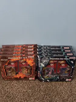 One Piece CCG Illustration Box Volume 5 and 6 Sealed New English 8x Box Lot - Image 1
