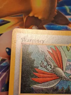 1st edition Skarmory 23/64 Neo Revelation Non Holo Rare Pokemon Card Heavy Play - Image 3
