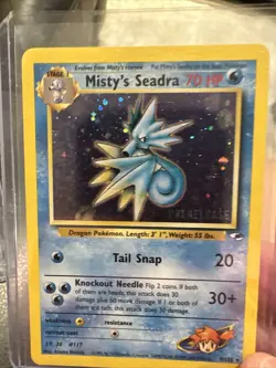 Pokemon Misty's Seadra 9/132 Prerelease Gym Heros Holo Rare Card Lot (9 Total) - Image 4